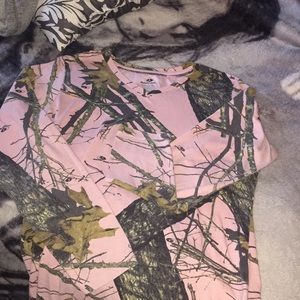 Pink camo tee